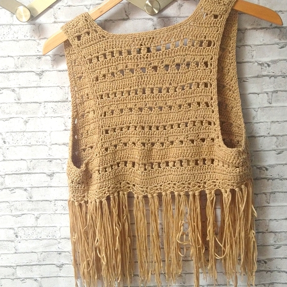 Copper Key Crochet Vest - Picture 3 of 3